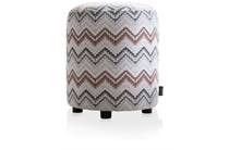 Coco Maison COCO MAISON poef BeautiQ - Lush poef - rond 42 cm Koper